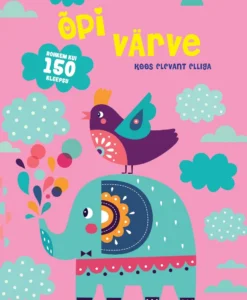 Õpi värve koos elevant Elliga. Rohkem kui 150 kleepsu