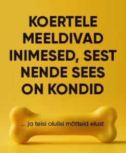 Koertele meeldivad inimesed, sest nende sees on kondid
