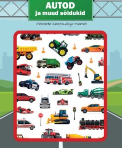 Autod ja muud sõidukid. Pehmete kleepsudega raamat